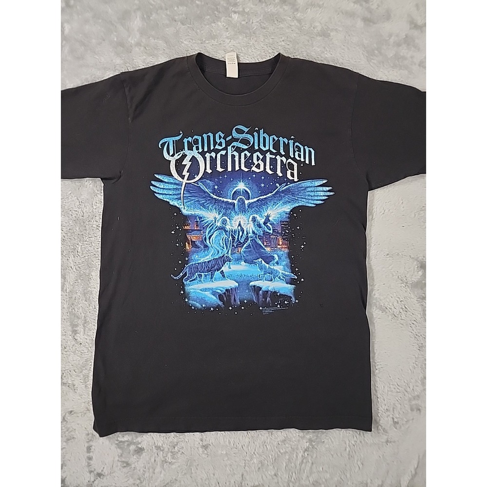 Trans Siberian Orchestra Shirt Mens Medium‎ 2022 Winter Tour Concert Wolf Tiger